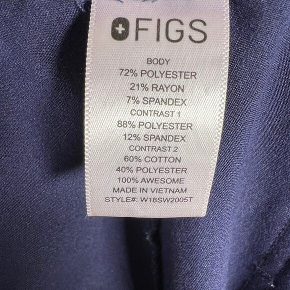 Figs Women's Zamora Jogger Scrub Pants Navy Blue XLt Slim Fit Medical Workwear - Picture 7 of 7